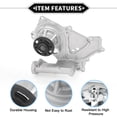 thumbnail image 4 of Bomba de agua Unique Bargains para Hyundai Azera 2007-2009 para Kia Sedona 2006-2009 No.251003C120/251003C131 con kit de juntas, 4 of 6