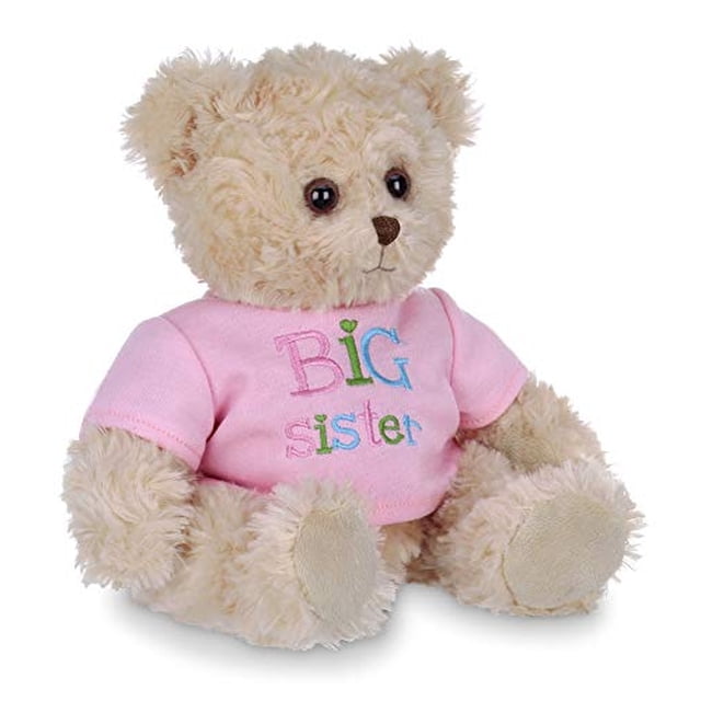Bearington Ima Big Sister Peluche Peluche Oso de Peluche en Camiseta Rosa, 12 Pulgadas Bearington Collection Bearington Collection