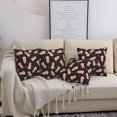 thumbnail image 7 of Throw Pillow Covers, Cute Popcorn Starry Sky Black Soft Square Pillow Cases with Invisible Zipper for Couch Bed Sofa, Farmhouse Fall Home Decor 16"x16", 7 of 7