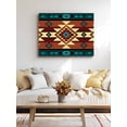 thumbnail image 4 of Turquoise Red Wall Art for Living Room,Canvas Picture Wall Decor for Bathroom Bedroom,Southwest American Native Abstract Pattern Painting Artwork for Office Kitchen Hallway Dining Room Decor 20"x24", 4 of 8
