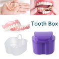 thumbnail image 4 of Caja de baño para el cuidado de la dentadura Limpiar los dientes postizos Enfermería Contenedor de red para colgar (Púrpura) Ehuebsd Cuidado Belleza, 4 of 8