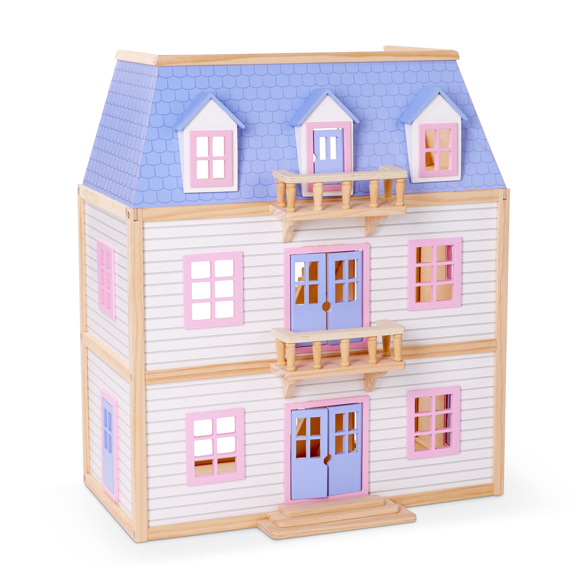 Melissa & Doug Fold and Go Wooden Dollhouse Brand New Free Shipping!!! 