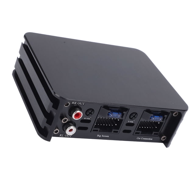 DSP Car Amplifier, Enhance Sound Quality Car Stereo Amp for Large Screen 4 Channels
