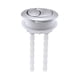 thumbnail image 2 of Botón pulsador para tanque de inodoro, piezas de cisterna galvanizadas, compatible con orificio de cerámica de 50 mm, 2 of 9