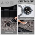 thumbnail image 5 of Binienty Leopard Print Bow Rear Cargo Liner, Anti-Slip Scratch Resistant Trunk Protector Mat, Universal 29" x 39" Stylish Vehicle Interior Accessory for Most Sedans SUVs Wagons, 5 of 7