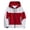 Red, variant on Windproof Casual Jacket Color Block Hooded Lightweight Breathable Hiking Windbreaker for Outdoor Camping Black L