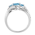 thumbnail image 3 of 10k White Gold Swiss Blue Topaz & Diamond Accent 3-Stone Ring, 3 of 3