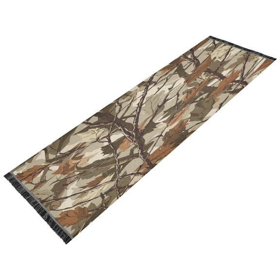 Vintage Modern Runner Rug,Non Slip Machine Washable 72"x23.5" Polyester Material Pet-Friendly Durable,Applicable to Entryway Rug Living Room Rug Dead Tree