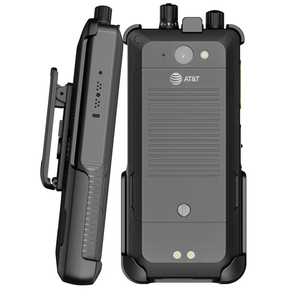 Holster for Sonim XP5 Plus Phone, Nakedcellphone Black [Rotating/Ratchet] Belt Clip Holder Case with Secure Latch for XP5plus (model XP5900, 2022)
