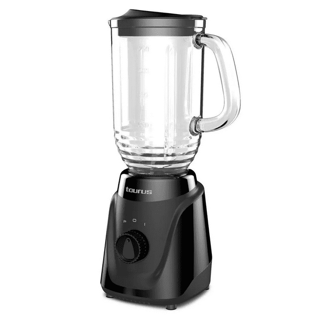 Licuadora Taurus Menina Vaso Vidrio 1 Litro Tritura Hielo Color Negro