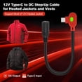 thumbnail image 2 of Cable cargador Heated Jacket Smarkey de 12 V tipo C a DC 5.5 mm, 2 of 7