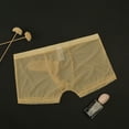 thumbnail image 3 of YOTMKGDO Boxers Casual Solid Underwear for Men, Beige L, 3 of 7