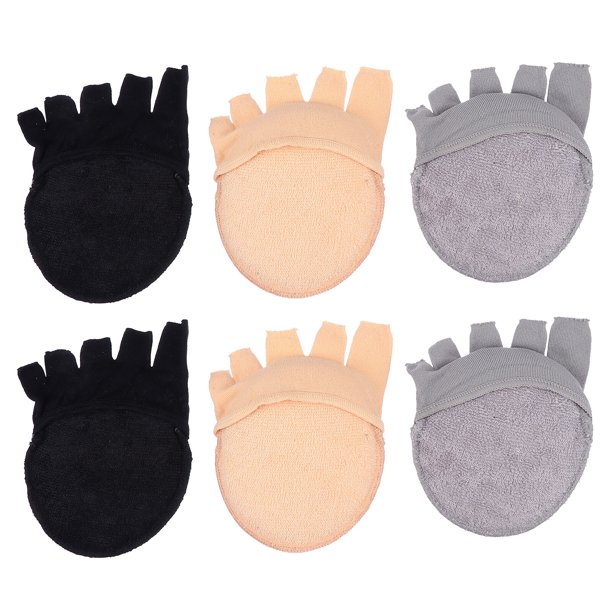 3 pares de cómodos calcetines de gimnasio calcetines de algodón nolip calcetines de cinco dedos