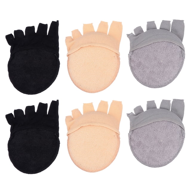 3 pares de cómodos calcetines de gimnasio calcetines de algodón nolip calcetines de cinco dedos
