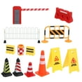 thumbnail image 1 of 1 Ensemble de Barricades de Rue Miniatures, Blocs de Route, Scène de Circulation Urbaine, 1 of 1