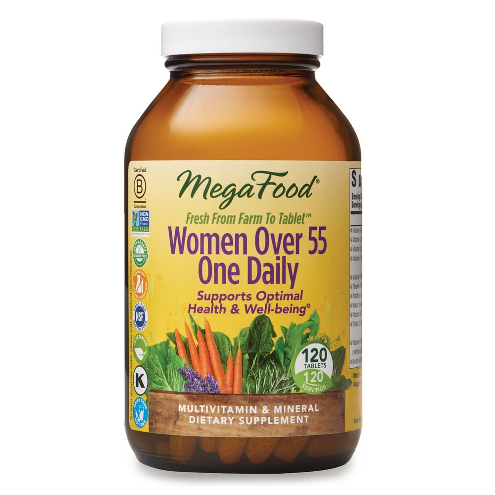 MegaFood, Women Over 55 One Daily, Supports Optimal Health and