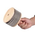 thumbnail image 1 of Pop Wooden Cabasa Percussion Musical Instrument Metal Beaded Chain & Cylinder Pop Hand Shaker for Classroom Band Medium Size, 1 of 7
