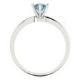 thumbnail image 4 of Clara Pucci 14K White Gold 0.5ct BlueMoissanite Solitaire Ring for Women, 4 of 8