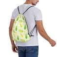 thumbnail image 6 of Fresh Ripe Corn Cobs Pattern Drawstring Backpack Sackpack String Bag Cinch Waterproof Bags for Gym Sports Yoga Travel Beach Swimming shopping, 6 of 7