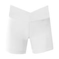 thumbnail image 4 of TBWNWG Girls Cartwheel Shorts Slim V Cross Waist Short Leggings Bike Dance Gymnastics Shorts 2 Packs,Size 9-10 Years, 4 of 4