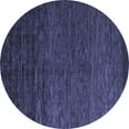 thumbnail image 1 of Ahgly Company Machine Washable Indoor Round Abstract Blue Modern Area Rugs, 6' Round, 1 of 4