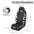 thumbnail image 6 of Uourmeti Car Front Seat Covers with Cow Print Pattern, 2 Piece Polyester Fabric Set, Washable Removable Covers for Auto SUV and Van, 6 of 12