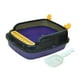 thumbnail image 2 of Lavabo para arena para gatos con tapa abierta, arenero para mascotas, orinal para gatos, inodoro para gatitos, alto S violeta A, 2 of 9