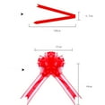thumbnail image 4 of Douhoow 10Pcs Ribbons Pull Flower DIY Bowknot Wrappers Wedding New Year Christmas Party Decoration, 4 of 4