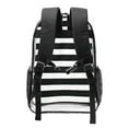 thumbnail image 2 of Susaid Black And White Stripes Print Clear Backpack See Through Transparent Plastic Clear Bookbags for School, College, Stadium,Work, 2 of 7