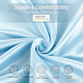 thumbnail image 4 of RBCKVXZ Simulated Silk Pillowcase Set of 2 for Hair and Skin, Standard Size 20x26 Inches Envelope Closure, Breathable Cooling Pillow Covers for Women Men, 4 of 9