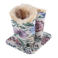 thumbnail image 1 of Double Head Plush Lined Eyeglass Stand Holder Protect Lens from Scratched | Also, 1 of 7