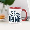thumbnail image 4 of CafePress - Never Stop Exploring Pattern - 11 oz Ceramic Mug - Novelty Coffee Tea Cup, 4 of 6