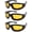 3 Pairs Glasses/Yellow, variant on 1/3 Pair Motorcycle Riding Glasses Padding Goggles UV Protection Dustproof Windproof Motorcycle Sunglasses for Outdoor Actives