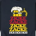 thumbnail image 3 of Instant Message - Zicke Zacke Hoi Hoi Oktoberfest - Men's Crew Neck Fleece Pullover, 3 of 6