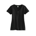 thumbnail image 5 of District Made Ladies Super Slub Neck Tee-XS (Black), 5 of 6