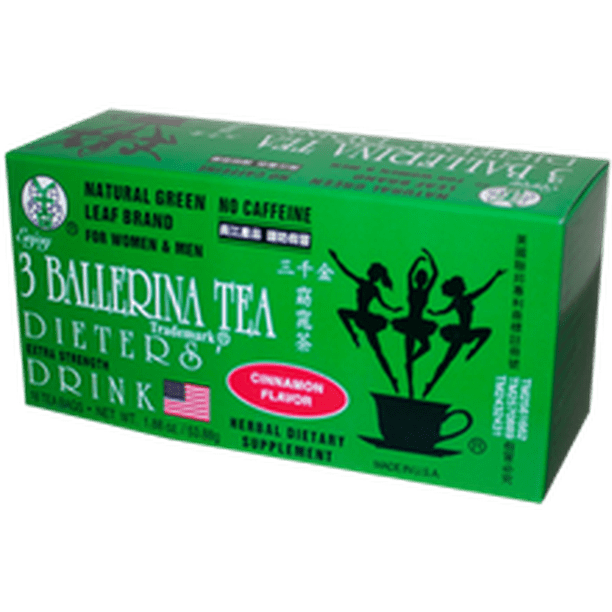 BALLERINA TEA DIETERS DRINK EXTRA STRENGH CINNAMON FLAVOR 3 Boxes ballerina-tea-dieters-drink-extra-strengh-cinnamon-flavor-3-boxes