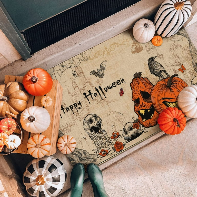Happy Halloween,pumpkin Rug,halloween Gift Area Rug,halloween Rug,decorative  Rug,halloween,indoor Rug,entry Rug,home Decor Carpet,non Slip 