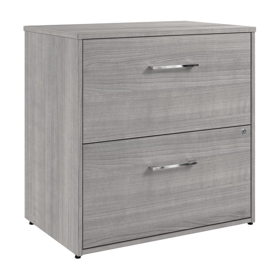 Bush Business Furniture Hustle 2 Drawer Lateral File Cabinet in Platinum Gray