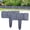 C, variant on Imitation Stone Garden Fence Plastic Retaining Edging Border Cobbled Effect Landscape Decor Interlocking Decorative Panels Flower Bed Path Lawn Outdoor Picket Yard Grass Edge(White,2pcs)