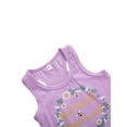 thumbnail image 5 of IZhansean Toddler Kids Baby Girls Summer Tops T-shirt Denim Shorts 2Pcs Outfits Clothes Purple 3-4 Years, 5 of 9