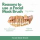 thumbnail image 3 of Precision Facial Applicator Brush, Reusable Creams Makeup Applicator by LatherGreen, 3 of 5