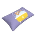 thumbnail image 3 of Bixox Corgi Washing in Bathtub Printed Pillow Protector,Super Soft Ideal for Home,Guests,Rentals - 14"x20", 3 of 8