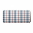 thumbnail image 1 of Plaid Computer Mouse Pad, Traditional Checkered British Country Pattern with Geometric Design, Rectangle Non-Slip Rubber Mousepad X-Large, 35" x 15" Gaming Size, Vermilion Navy Blue, by Ambesonne, 1 of 2