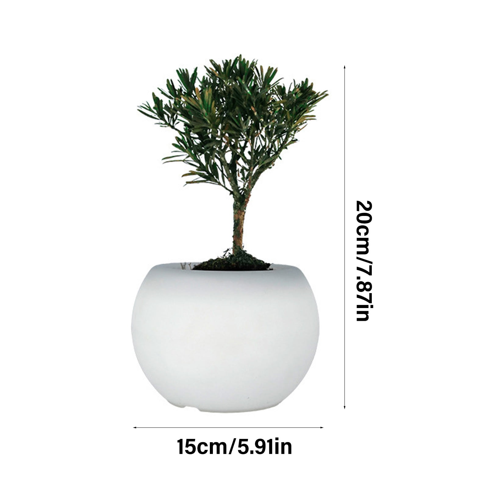 Smarted Color Shifts Illuminated Planter For Indoor Plant Decorative Gardening Pots Using Safe Materials