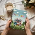 thumbnail image 3 of Happy Easter Belgian Malinois American Flag Truck Spiral Bound Journal Sheepdog Dog Lover Gifts 5x7in Spiral Notebook - 03001, 3 of 5