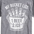 thumbnail image 3 of Instant Message - My Bucket List - Men's Short Sleeve Graphic T-Shirt, 3 of 6