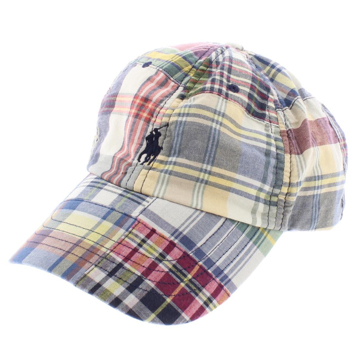 Plaid top polo hat