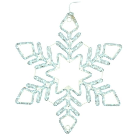 Vickerman 60 Pure White LED Star Ropelight Snowflake