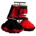 thumbnail image 2 of Enagua de gasa de lujo Malco Modes Zooey Grande rojo-negro cristalino, 2 of 2