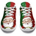 thumbnail image 2 of Coolcustomize Custom Christmas Walking Sneakers, Snowman Design, Comfortable Lightweight Running Shoes, Festive Holiday Footwear for Women, 2 of 5